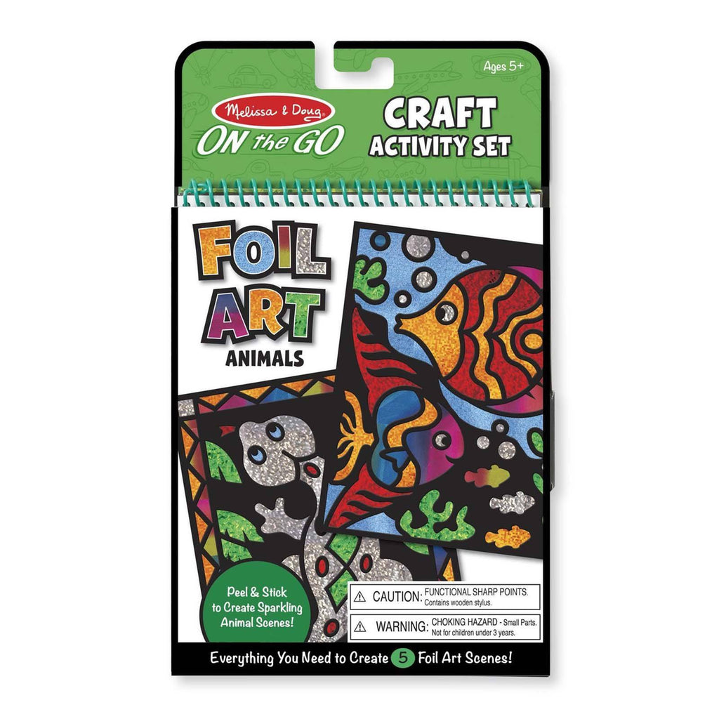Melissa And Doug On The Go Foil Art Animals Craft Activity Set - Radar Toys