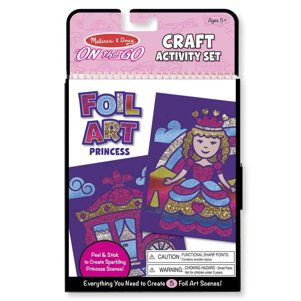 Melissa And Doug On The Go Foil Art Princess Craft Activity Set - Radar Toys