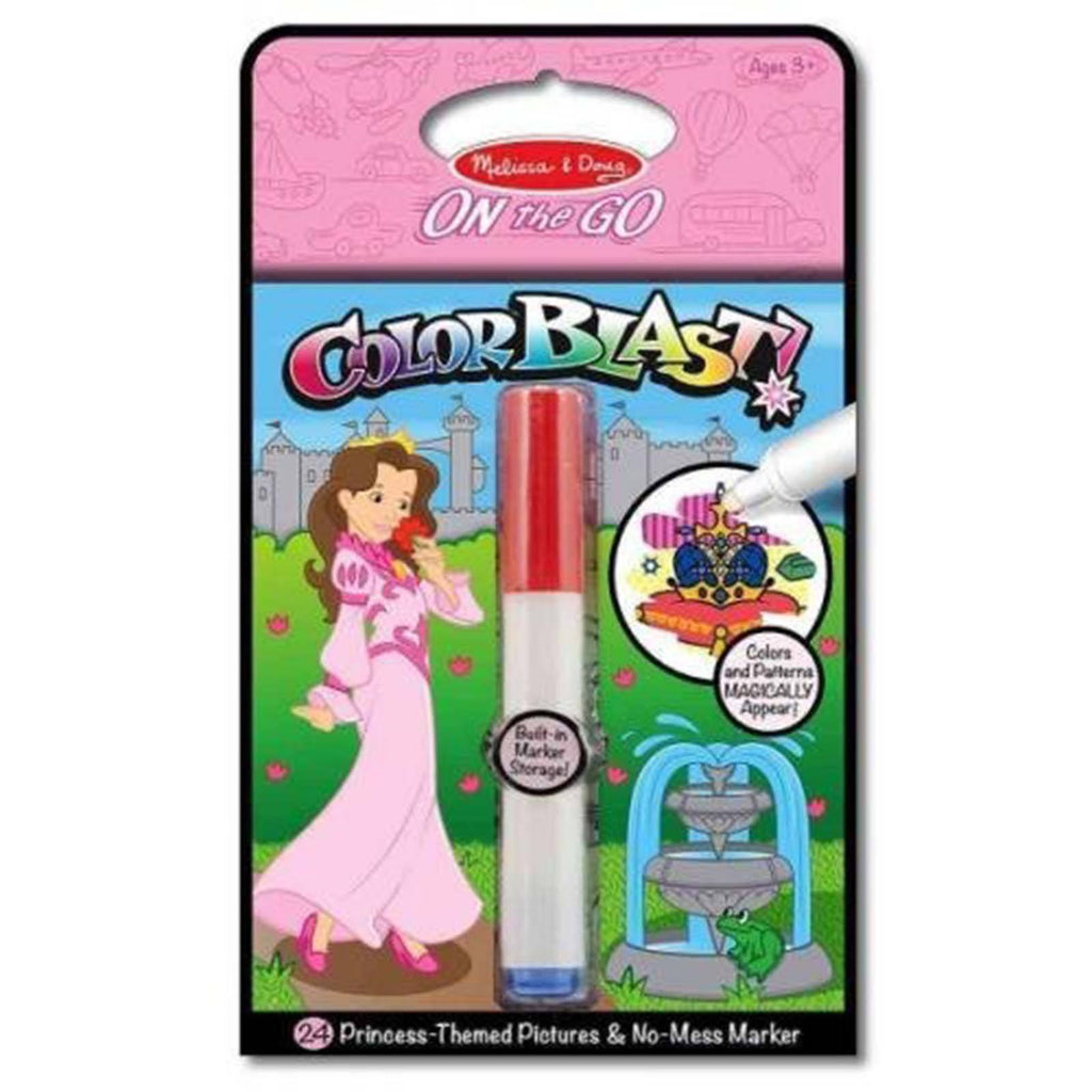 Melissa And Doug On The Go Princess Color Blast With Marker Set - Radar Toys
