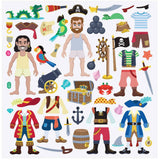 Melissa And Doug Pirate Puffy Reusable Sticker Set - Radar Toys