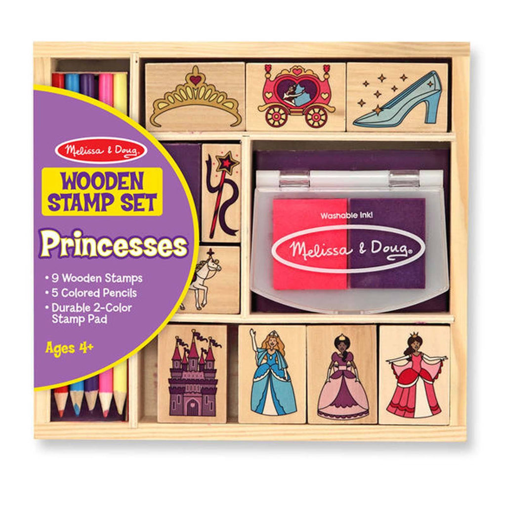 Melissa And Doug Princesses Wooden Stamp Set - Radar Toys