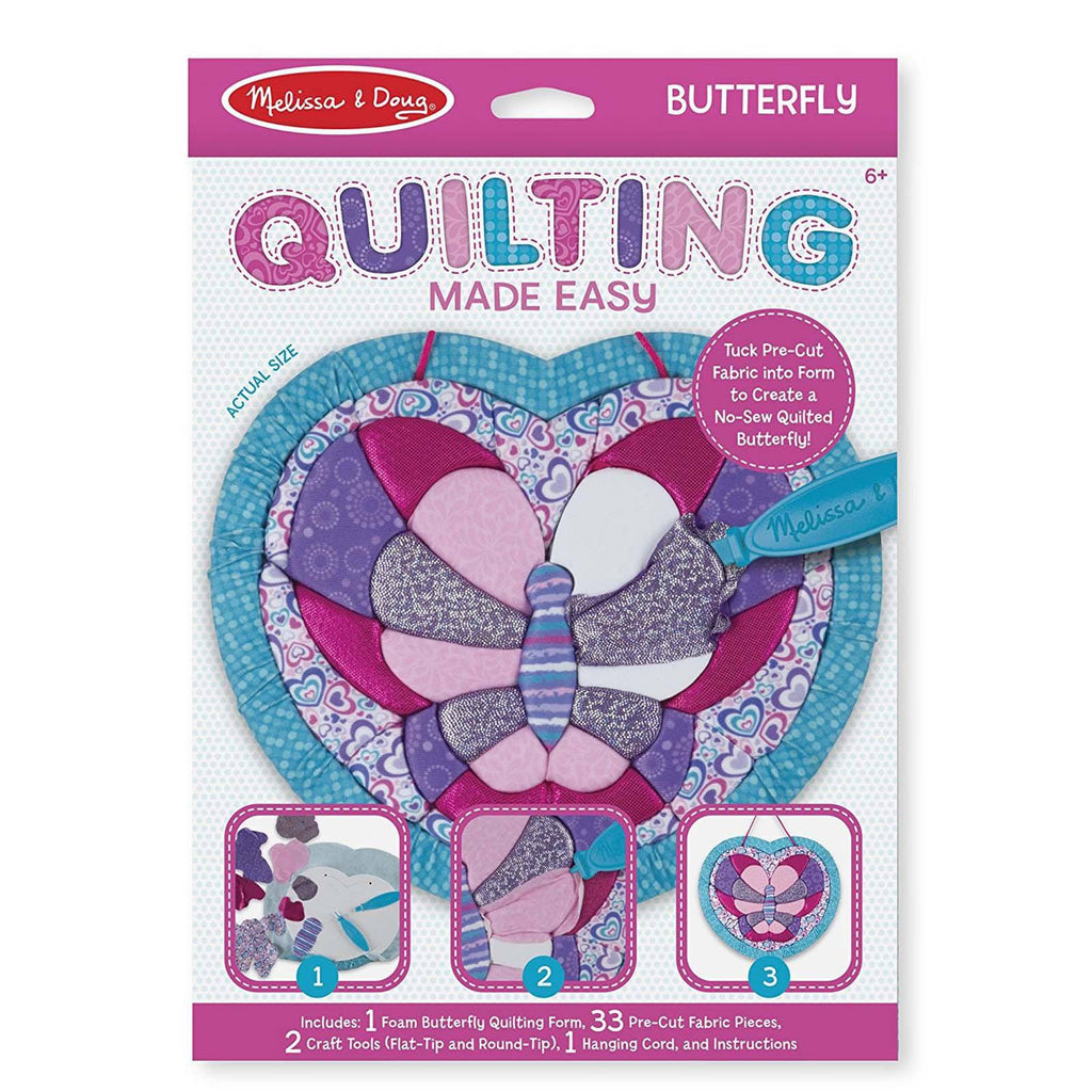 Melissa And Doug Quilting Made Easy Butterfly Set - Radar Toys