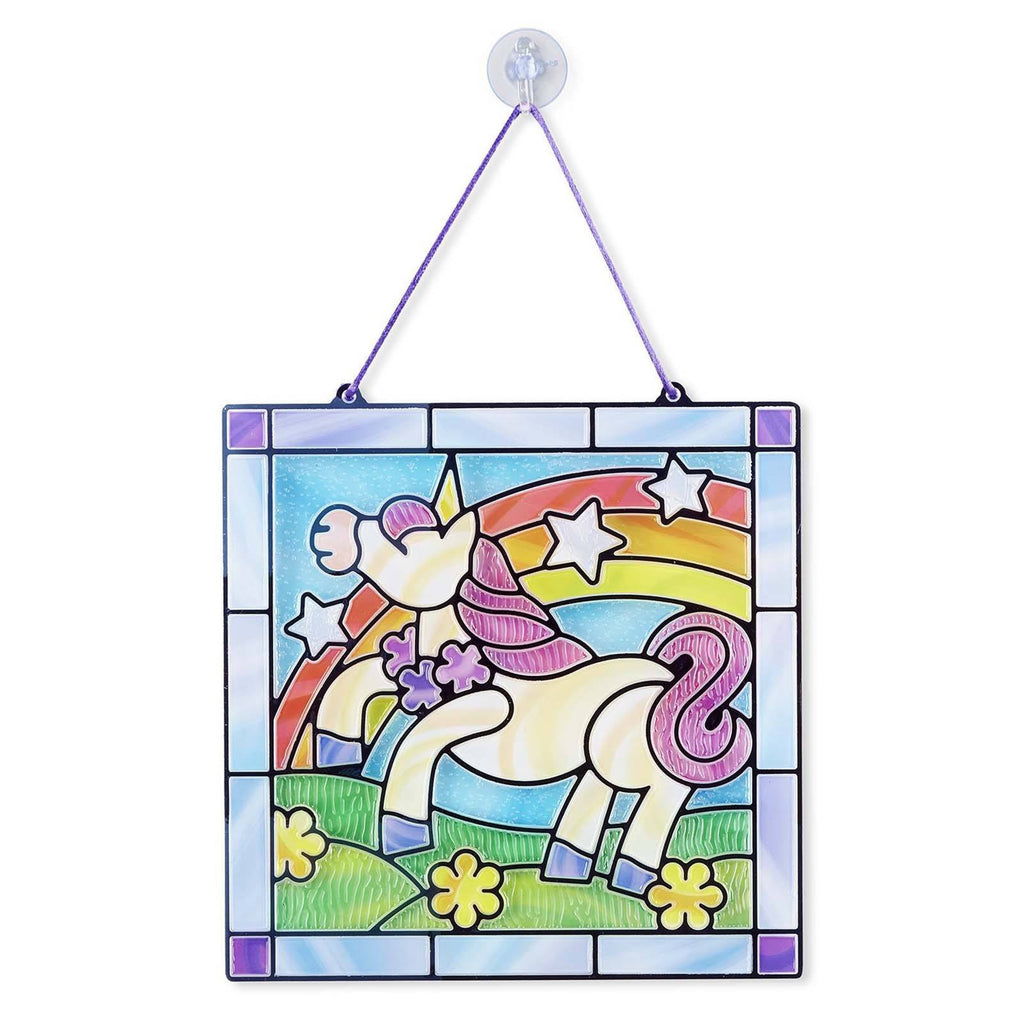 Melissa And Doug Stained Glass Made Easy Unicorn Set - Radar Toys