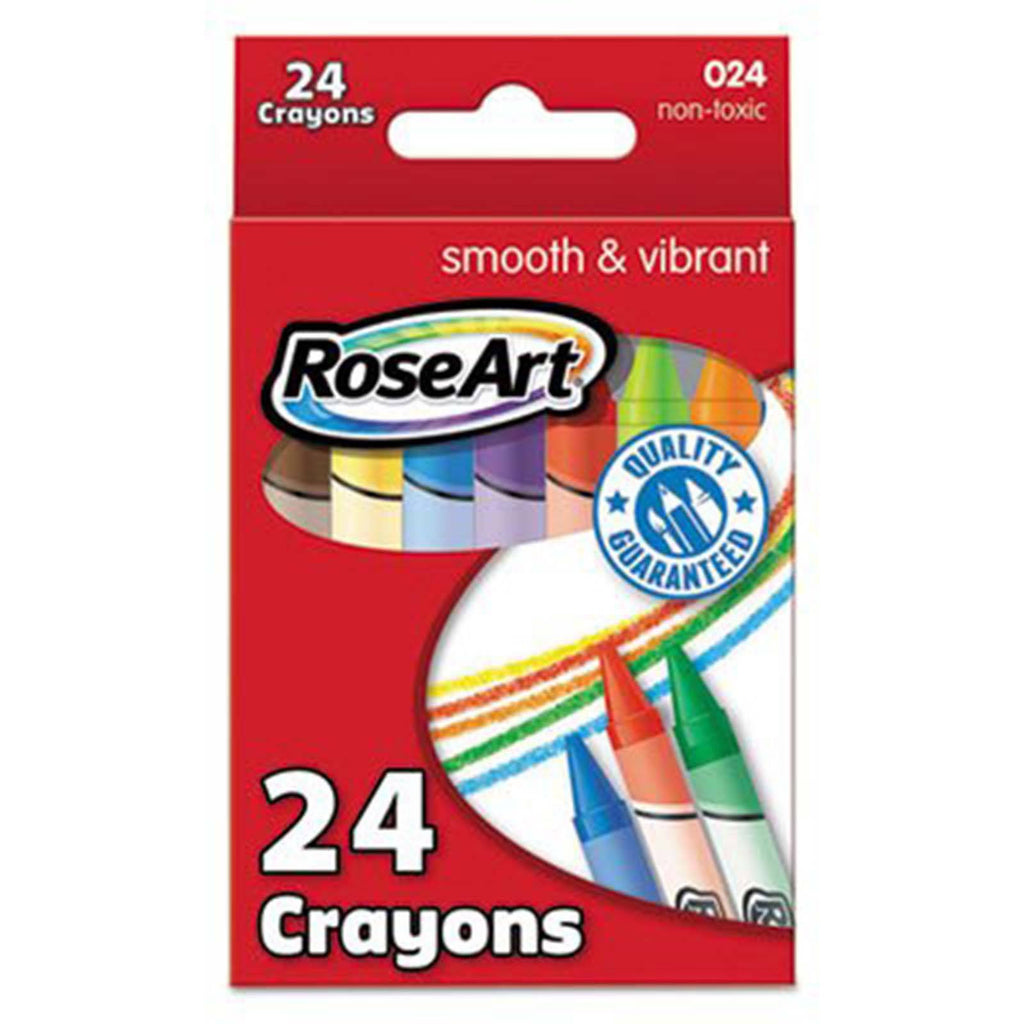 Rose Art 24 Count Smooth And Vibrant Crayons - Radar Toys