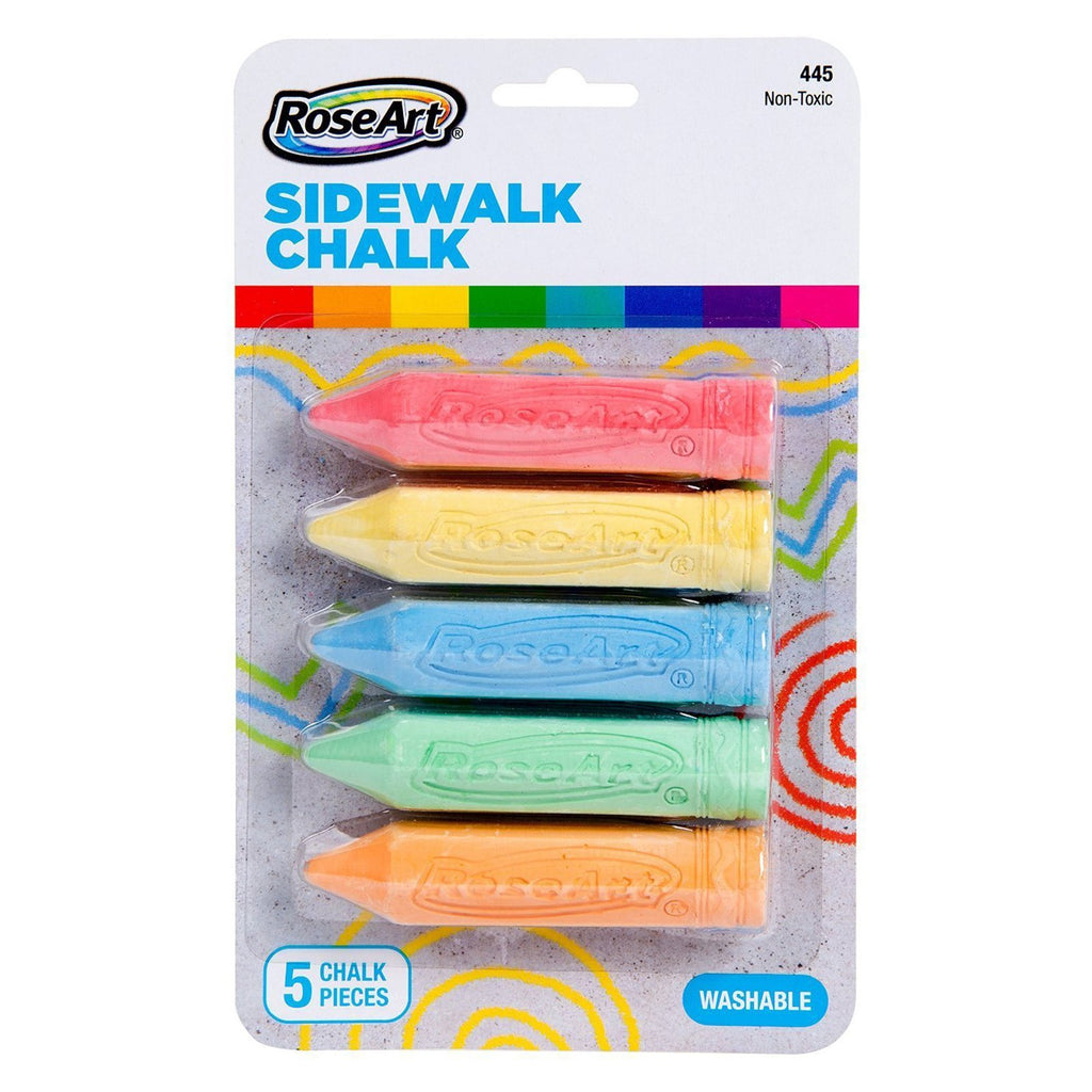 Rose Art Washable 5 Count Sidewalk Chalk
