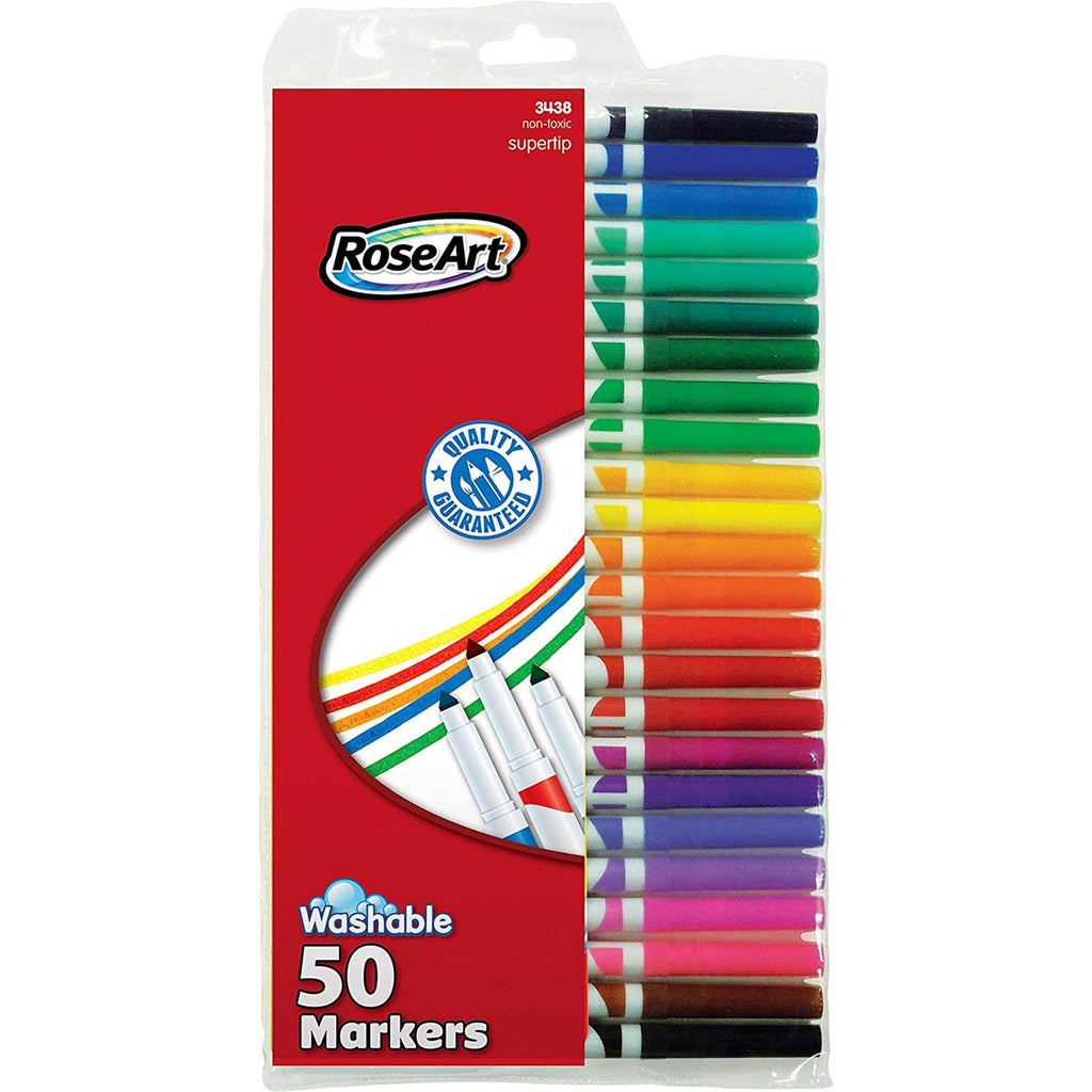Rose Art Washable 50 Count Markers - Radar Toys