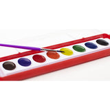 Rose Art Washable 8 Color Watercolors With Artist Brush Set - Radar Toys