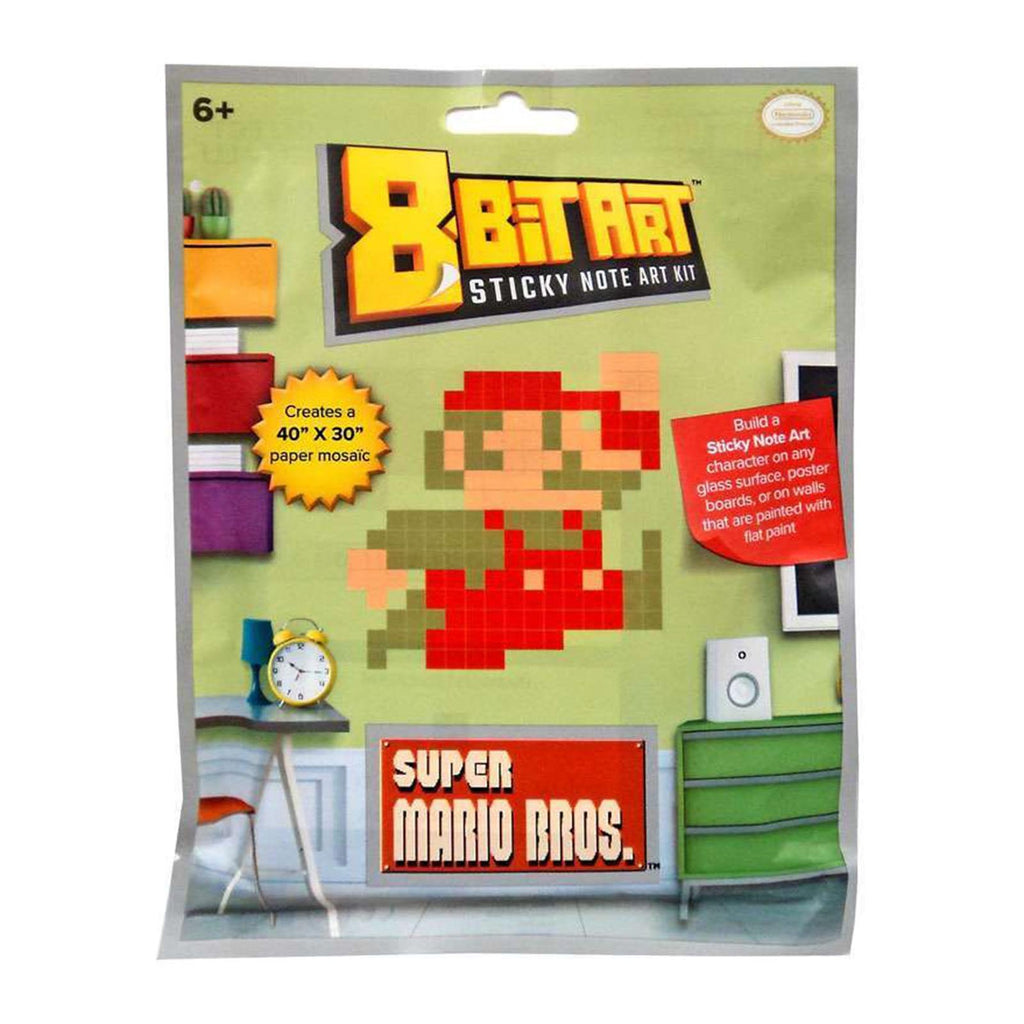 Super Mario Classic Jumping 8 Bit Sticky Note Art Kit - Radar Toys
