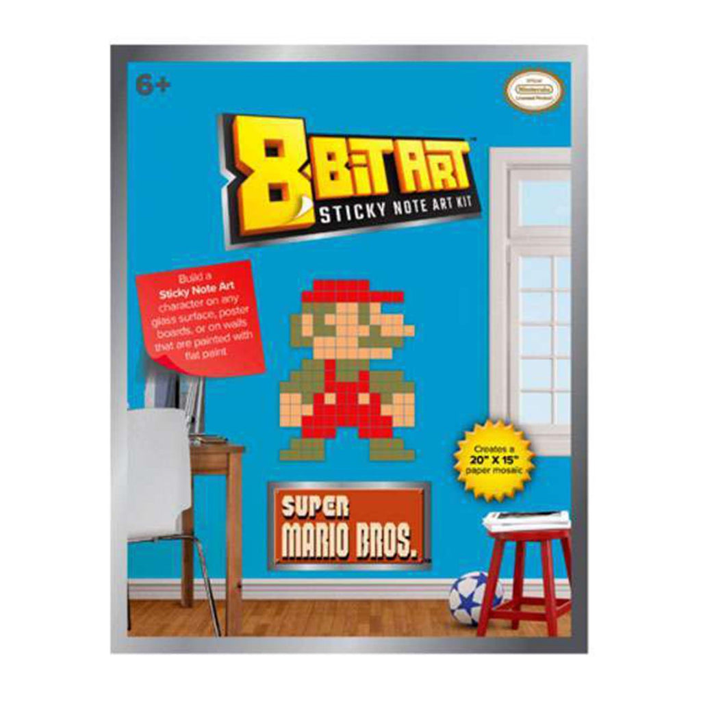 Super Mario Classic Mario 8 Bit Sticky Note Art Kit - Radar Toys