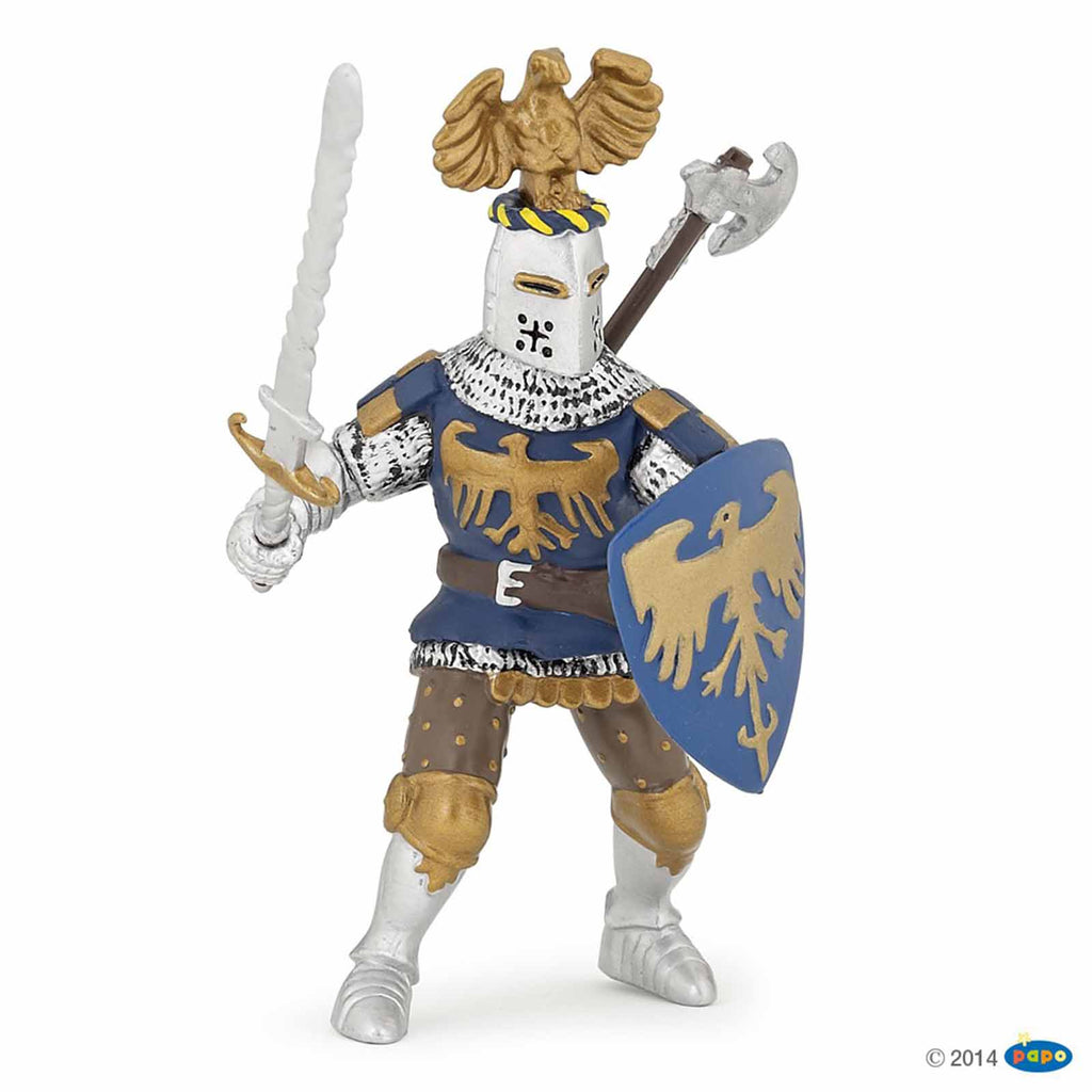 Papo Crested Blue Knight Fantasy Figure 39362 - Radar Toys