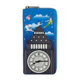 Loungefly Disney Peter Pan Glow Clock Zip Around Wallet - Radar Toys