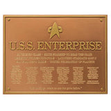 Eaglemoss Star Trek USS Enterprise NCC-1701-E Dedication Plaque - Radar Toys