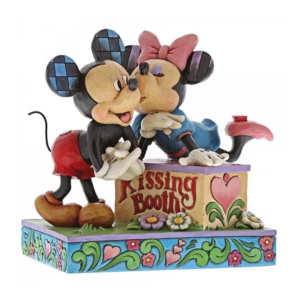 Enesco Disney Traditions Mickey And Minnie Kissing Booth Figure