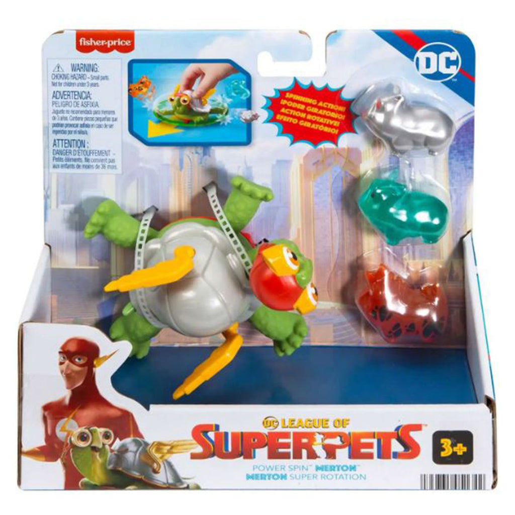 Fisher Price DC League Of Superpets Power Spin Merton Figure