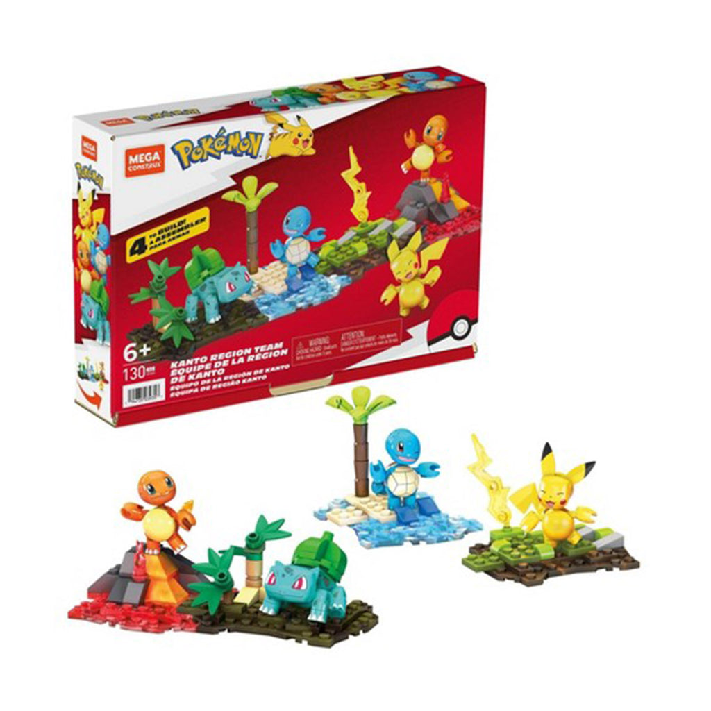 Mega Construx Pokemon Kanto Region Team Building Set