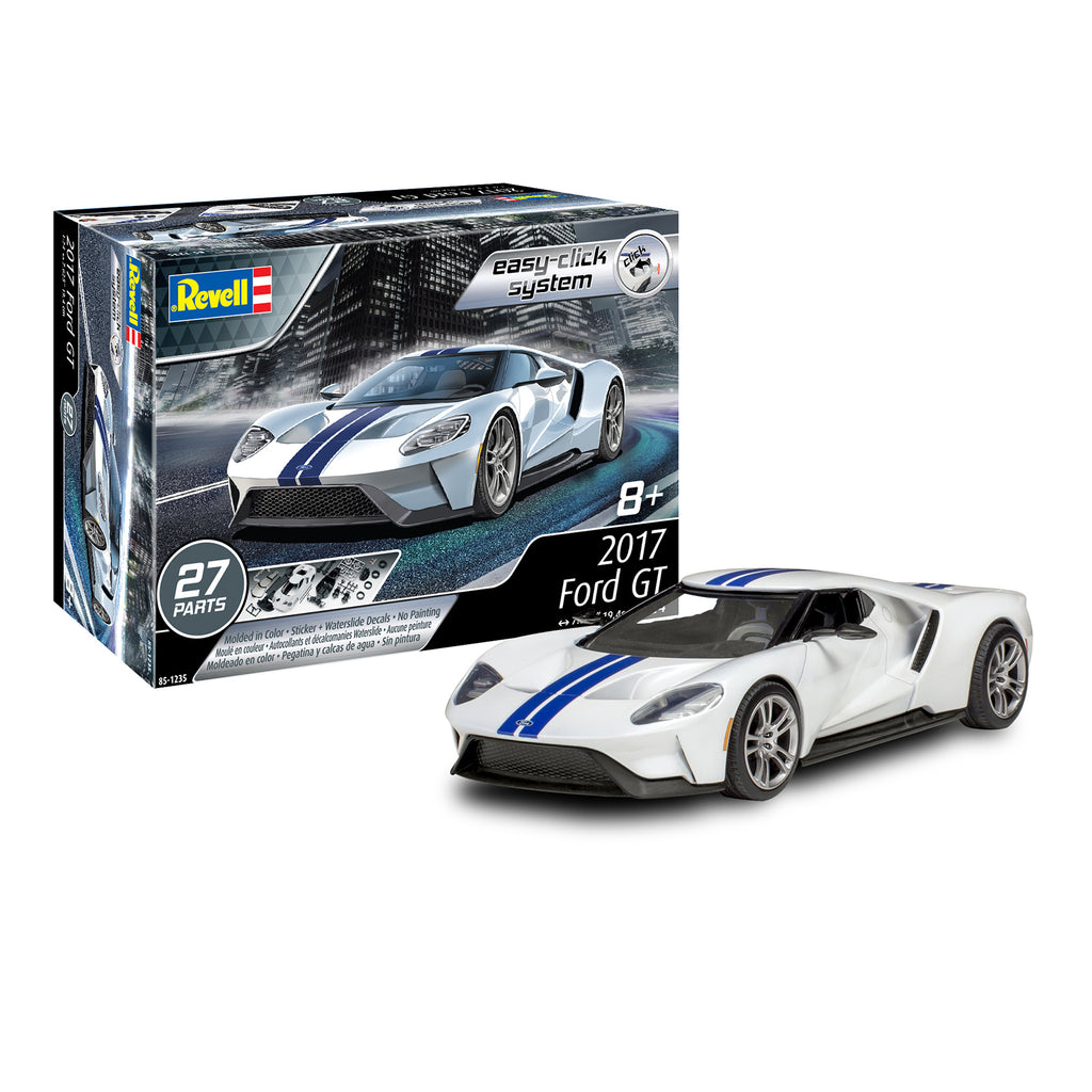 Revell 2017 Ford GT 24th Scale Easy Click Model Kit - Radar Toys