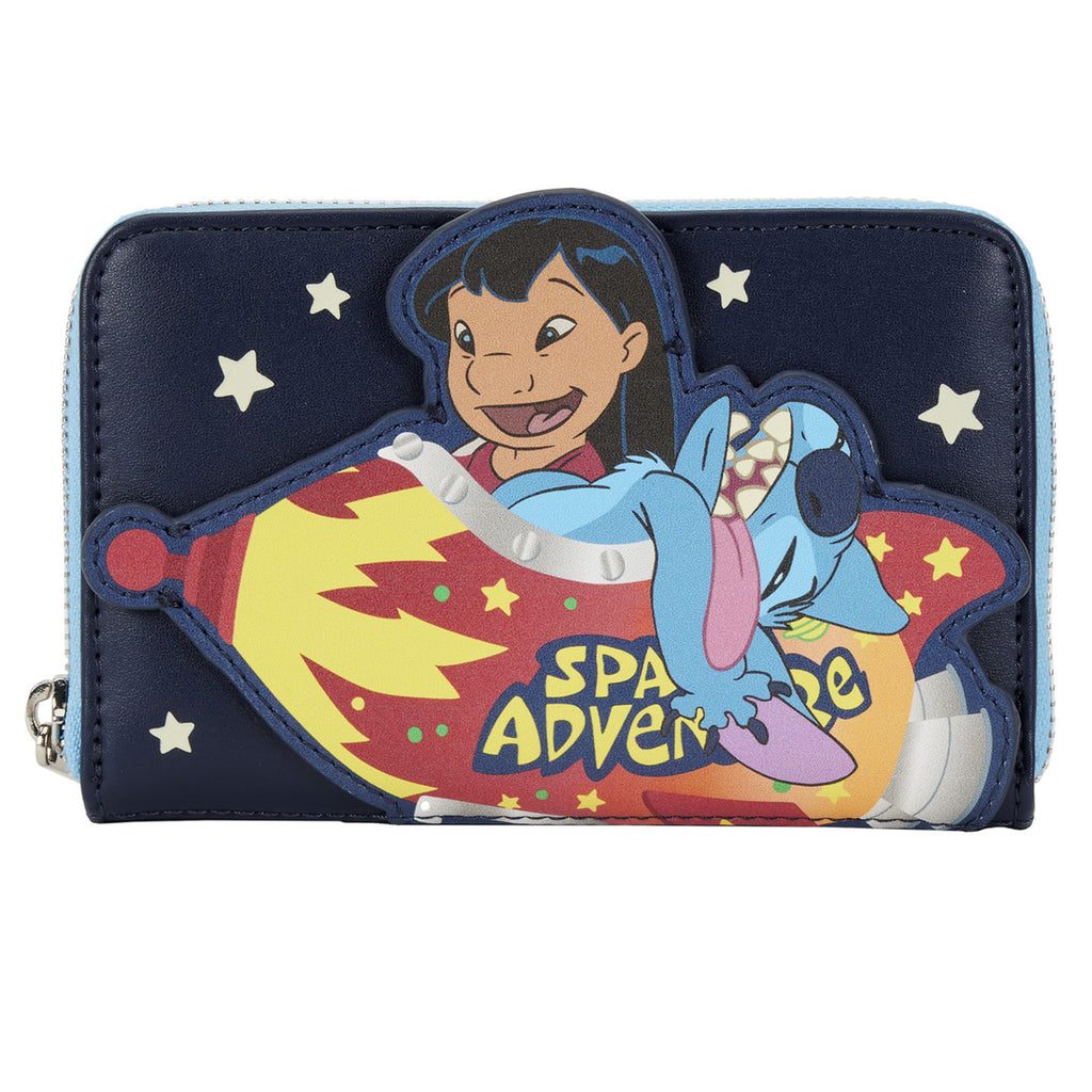 Loungefly Disney Lilo And Stitch Space Adventure Zip Around Wallet