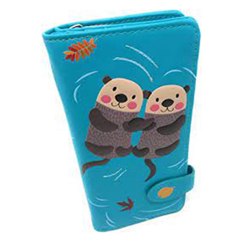 Shagwear Otters Large Teal Zipper Wallet - Radar Toys