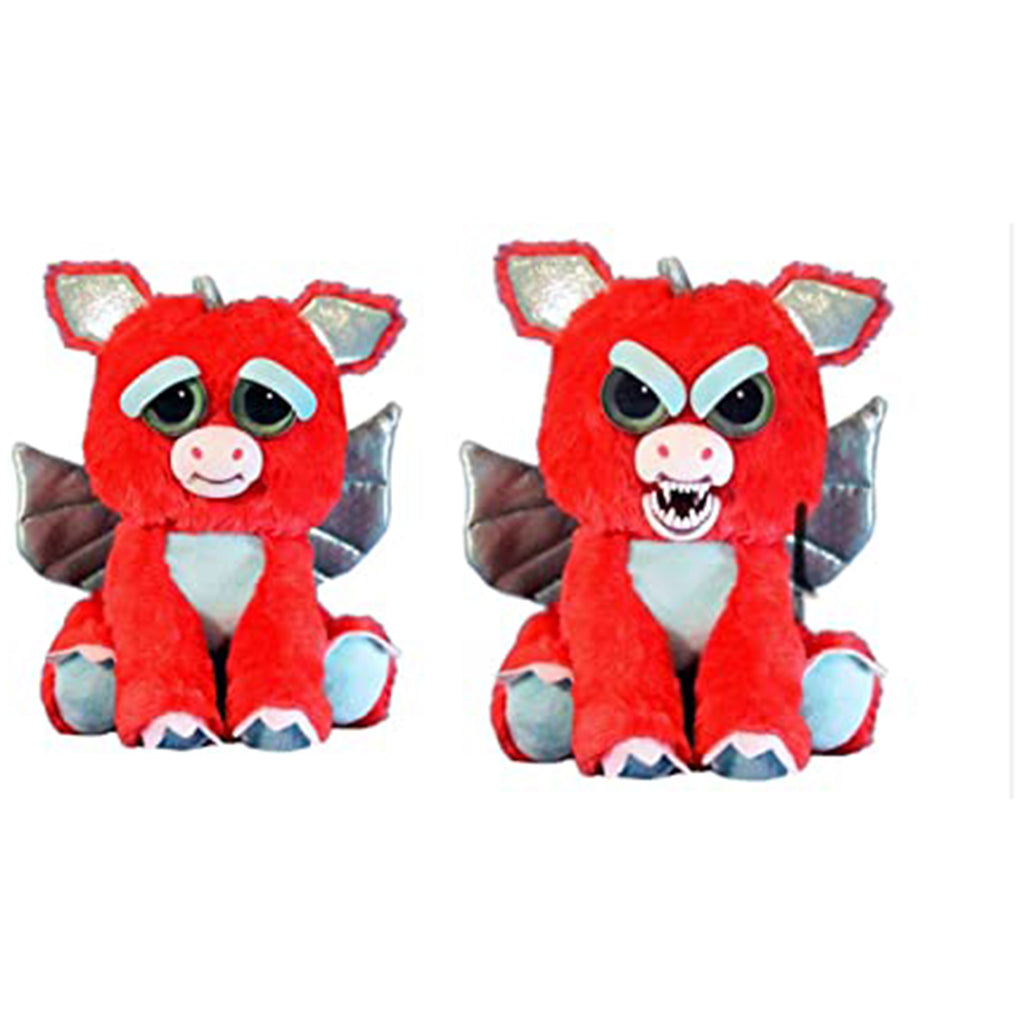Feisty Pets Dark Age Dennis Red Dragon 9 Inch Plush Figure - Radar Toys
