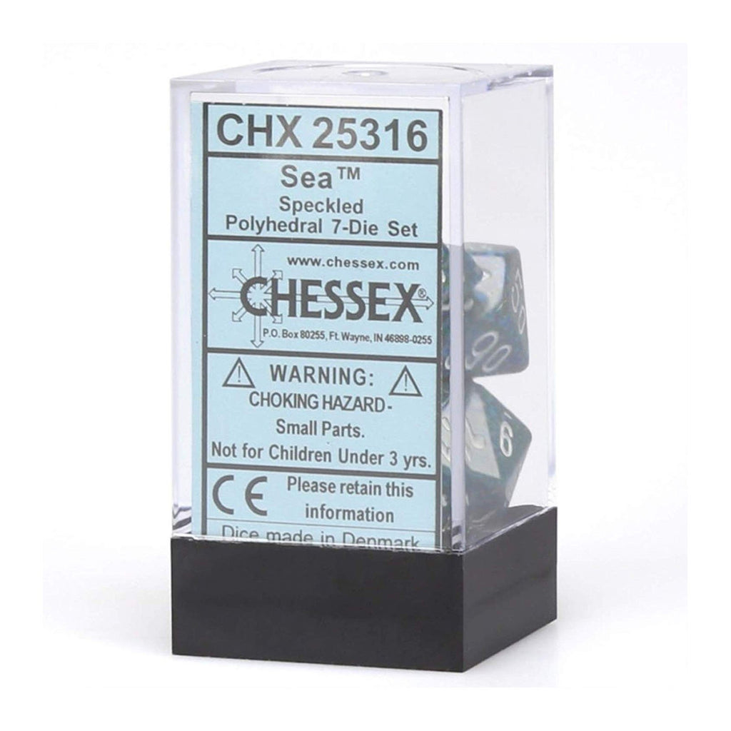 Chessex 7 Set Polyhedral Dice Sea CHX25316