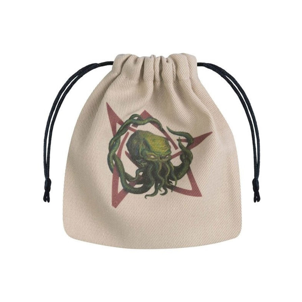 Q-Workshop Call Of Cthulhu Beige & Multicolor Dice Bag