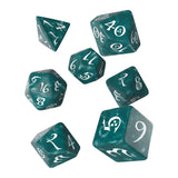 Q-Workshop Classic RPG Stormy White 7 Piece Dice Set - Radar Toys