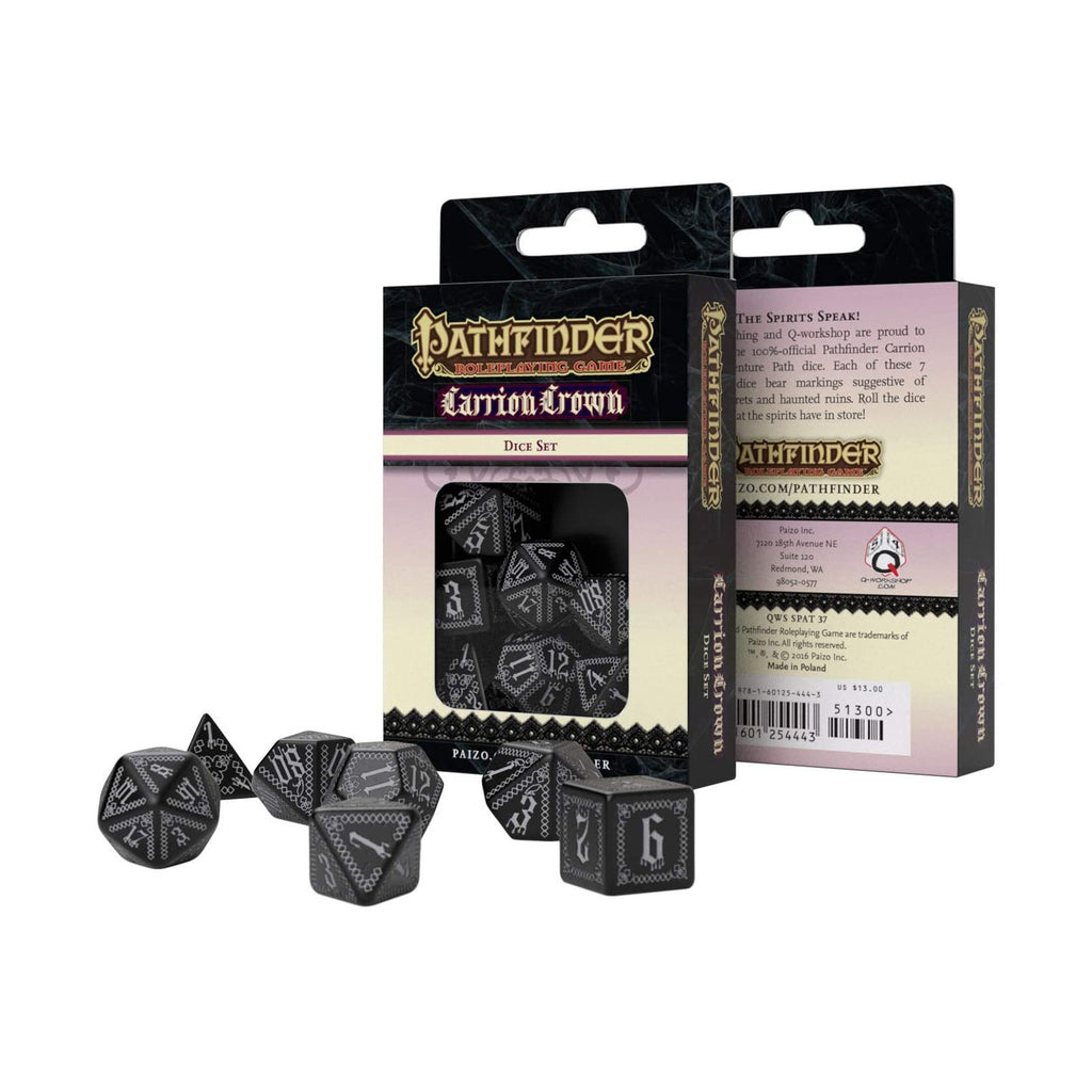 Q-Workshop Pathfinder Carrion Crown Roleplaying 7 Piece Dice Set - Radar Toys