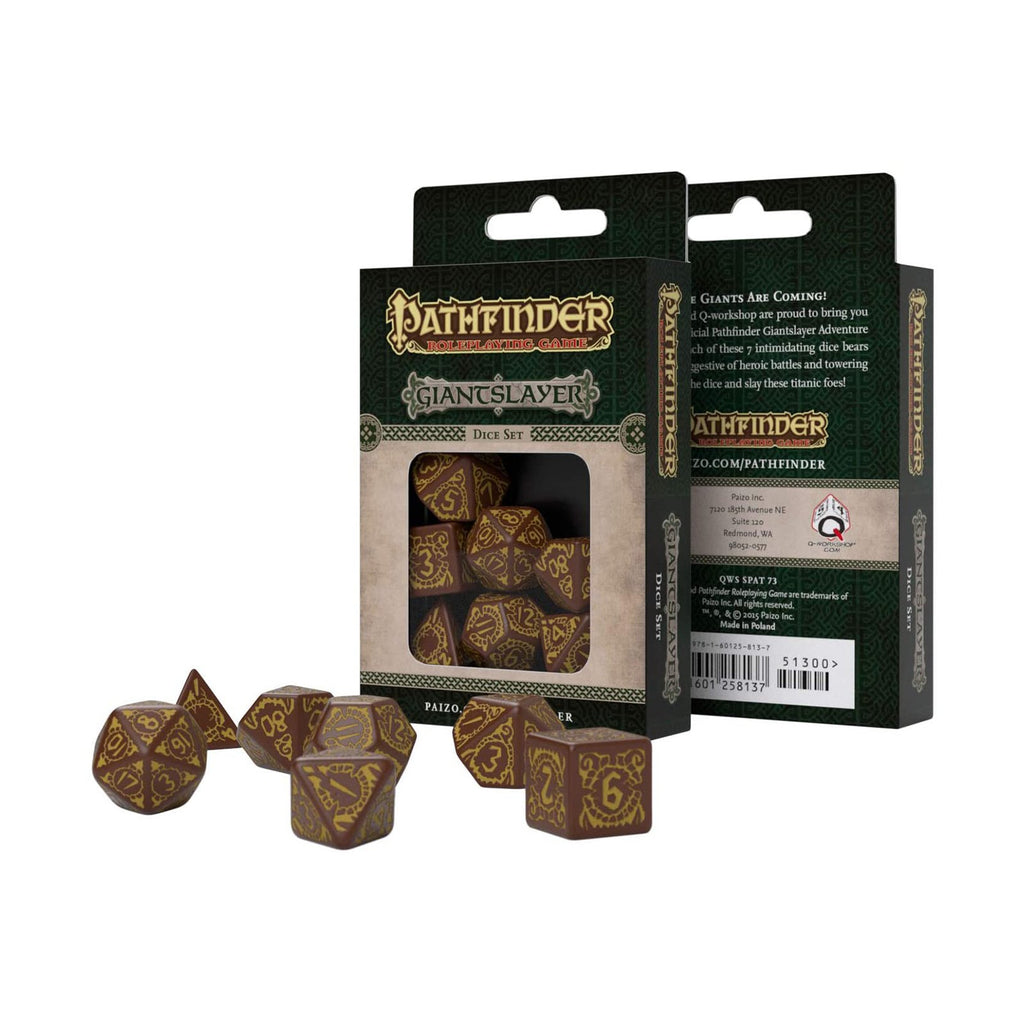 Q-Workshop Pathfinder Giantslayer Roleplaying 7 Piece Dice Set - Radar Toys