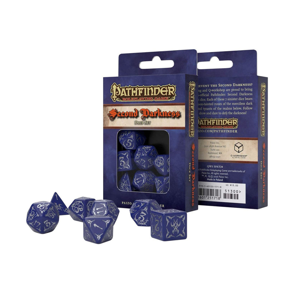 Q-Workshop Pathfinder Second Darkness Roleplaying 7 Piece Dice Set - Radar Toys