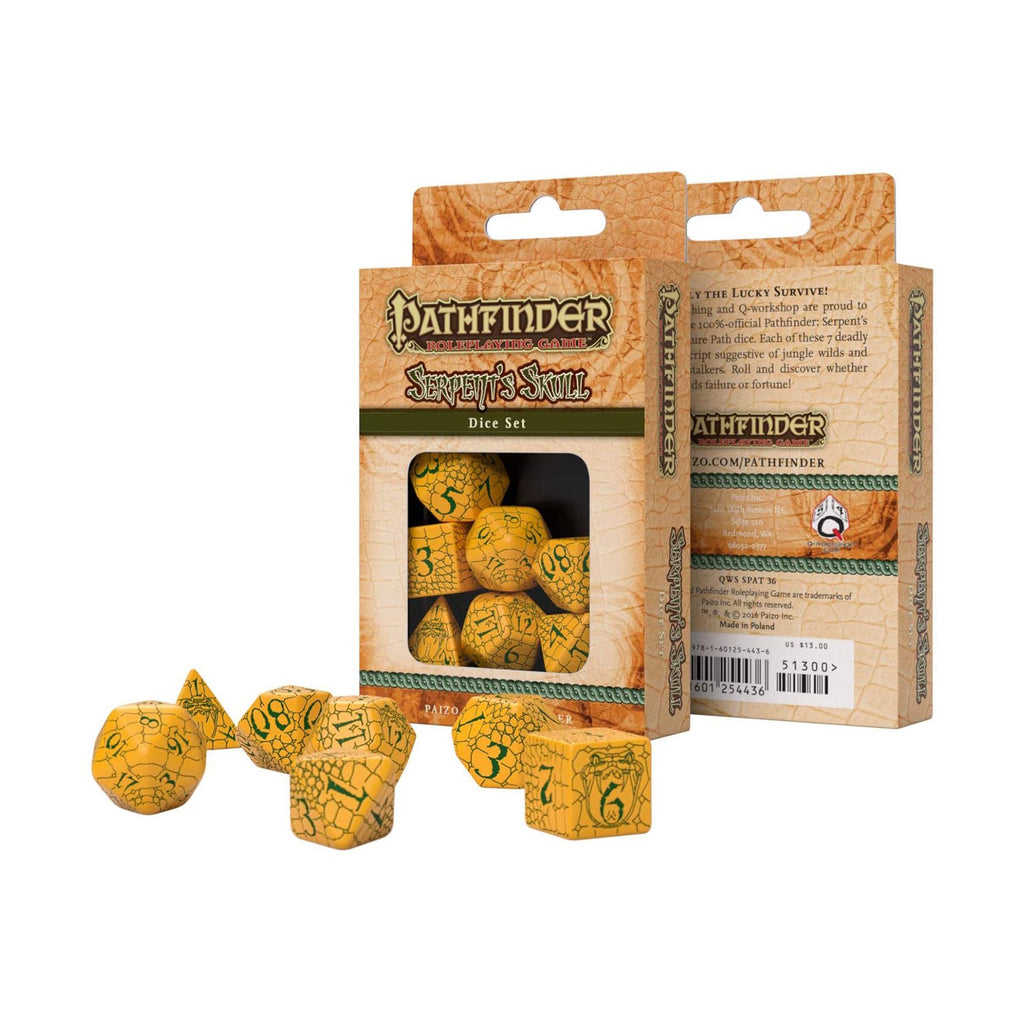 Q-Workshop Pathfinder Serpent's Skull Roleplaying 7 Piece Dice Set - Radar Toys