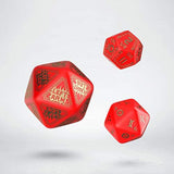 Q-Workshop RuneQuest Red & Gold Expansion Dice Set - Radar Toys