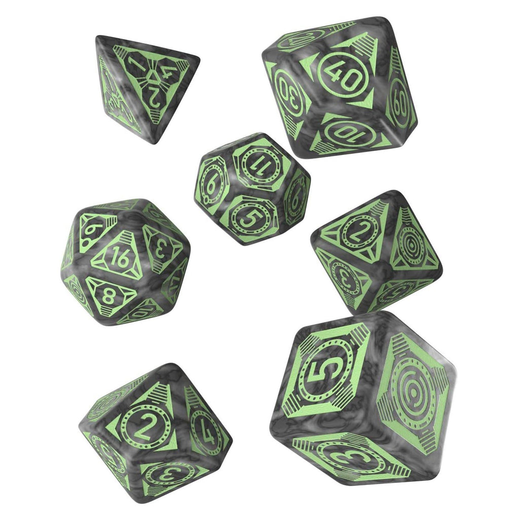 Q-Workshop Starfinder Against The Aeon Throne Roleplaying 7 Piece Dice Set - Radar Toys