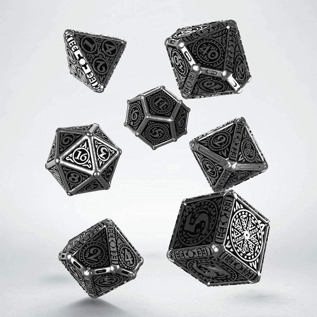 Q-Workshop Svetovid Metal Roleplaying 7 Piece Dice Set - Radar Toys