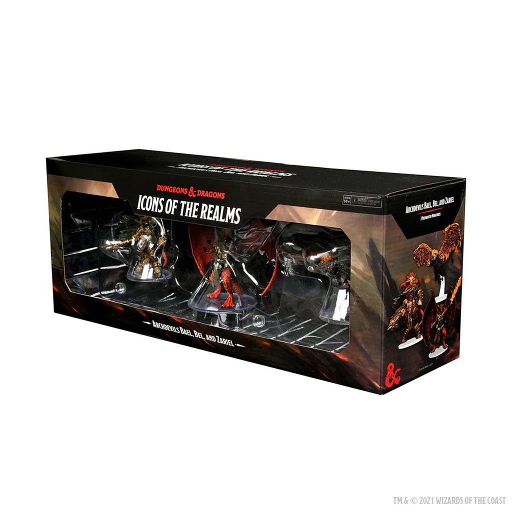 Dungeons And Dragons Icons Of The Realms Archdevils Bael Bel And Zariel Figure Set