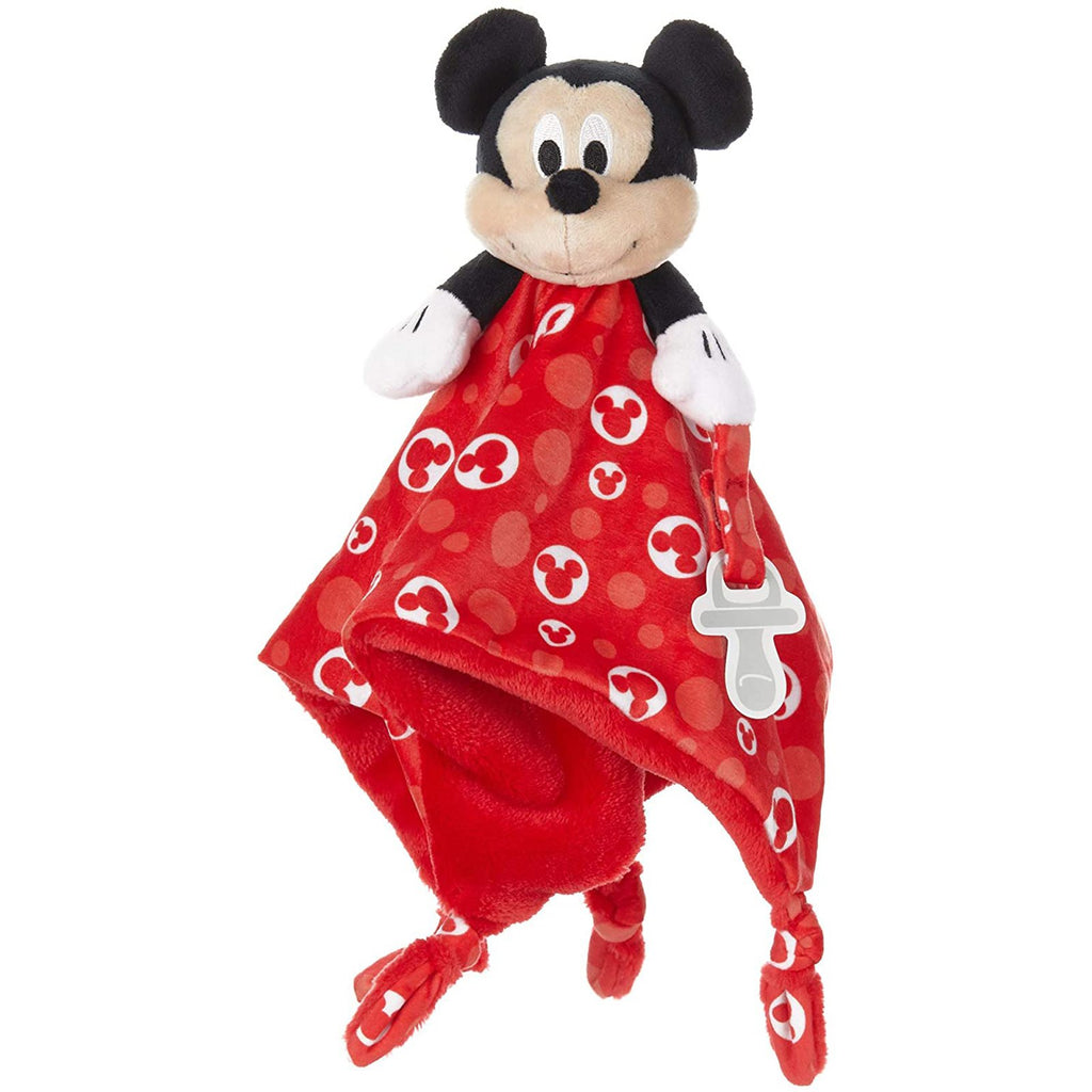 Disney Baby Mickey Mouse Snuggle Blanky With Pacifier Loop - Radar Toys