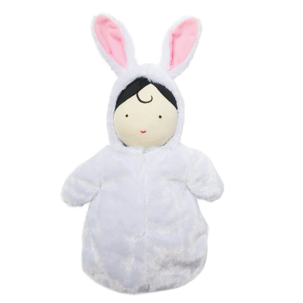 Manhattan Toy Snuggle Baby Hooded Bunny Sleep Sack 10 Inch Plush Doll Figure - Radar Toys