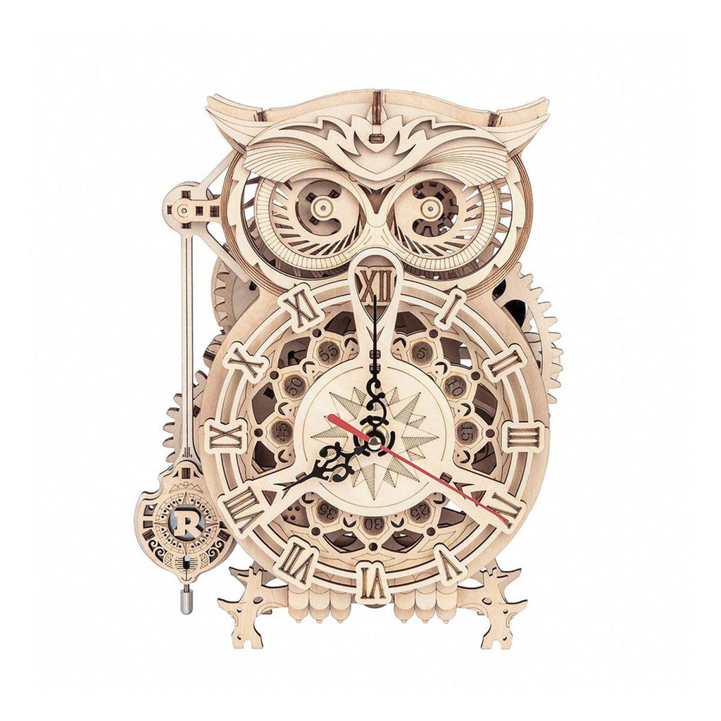 Robotime ROKR Owl Clock Building Set - Radar Toys