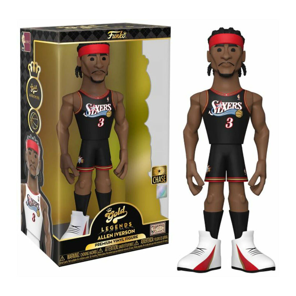 Funko NBA 76ers Gold Allen Iverson 12 Inch Figure CHASE
