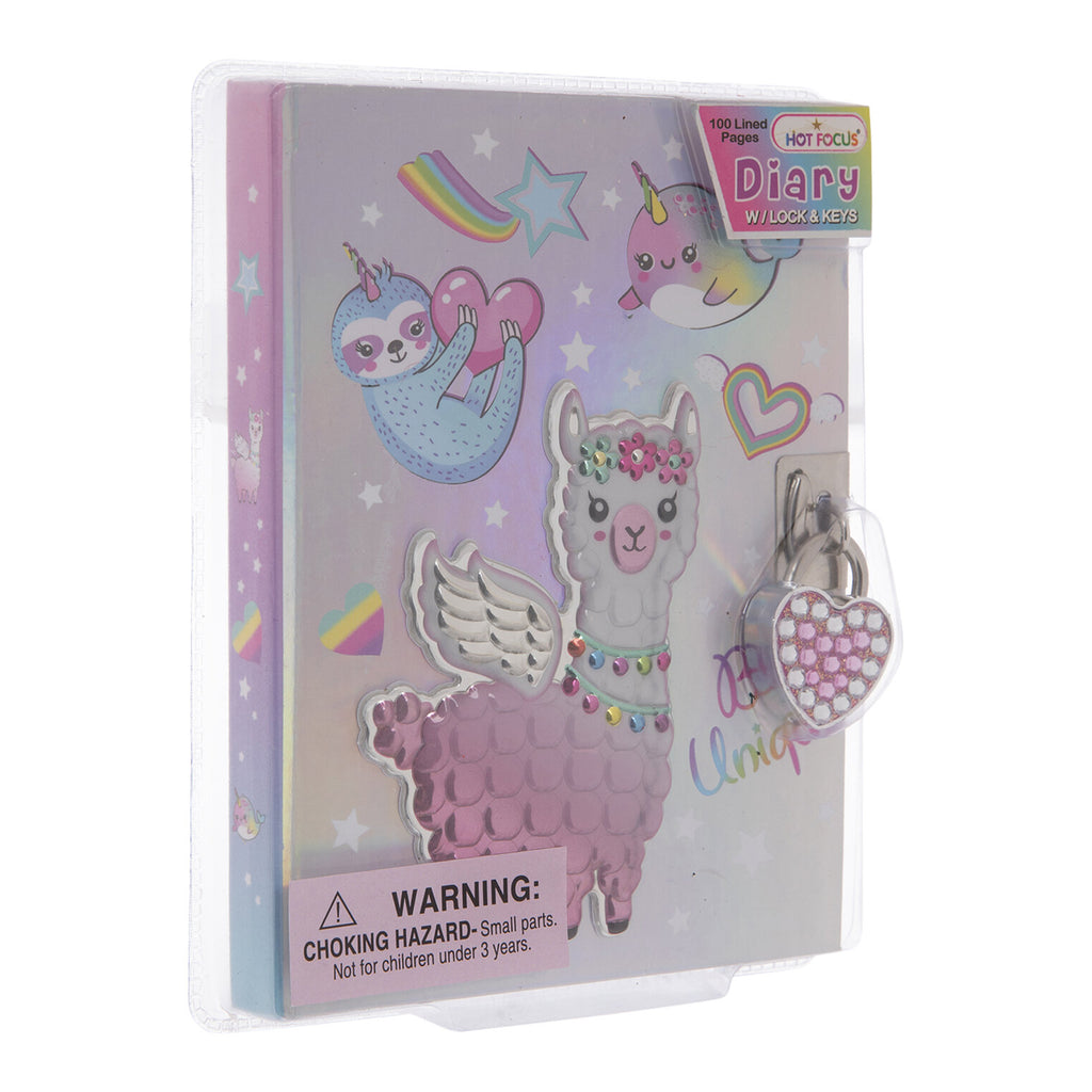 Hot Focus Magical Friends Diary With Lock And Keys - Radar Toys