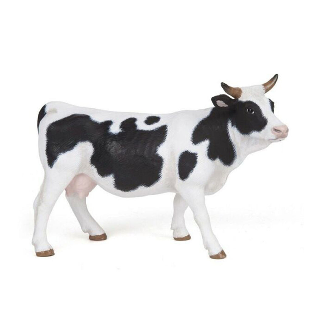 Papo Black And White Cow Animal Figure 51148
