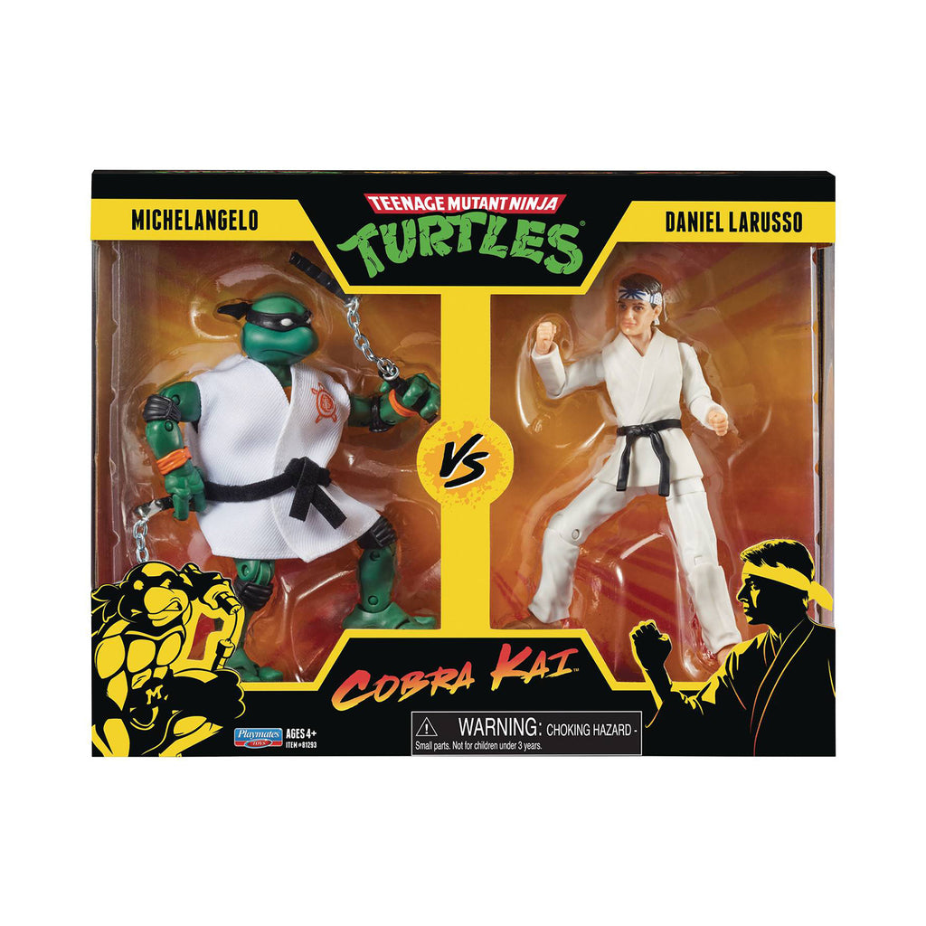 Playmates Turtles Cobra Kai Michelangelo Vs Daniel Larusso Set - Radar Toys