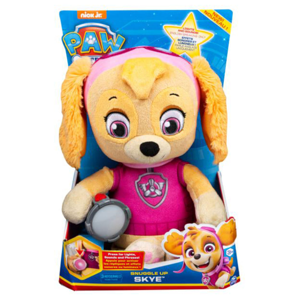 Spin Master PAW Patrol Snuggle Up Pups Skye 10 Inch Plush Figure - Radar Toys