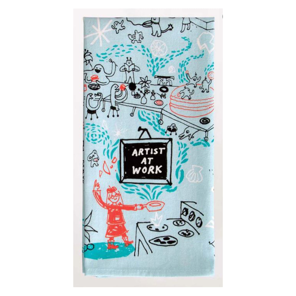 Blue Q Artist At Work Dish Towel - Radar Toys
