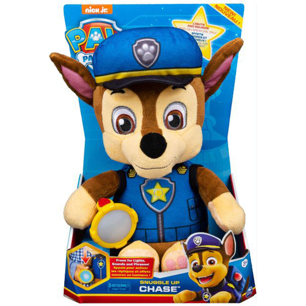 Spin Master PAW Patrol Snuggle Up Pups Chase 10 Inch Plush Figure - Radar Toys