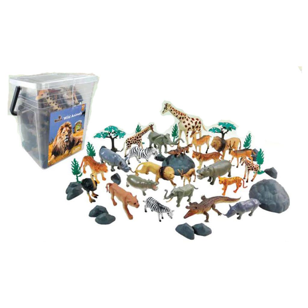 Wenno Wild Animals With Augmented Reality 28 Piece Bucket Set