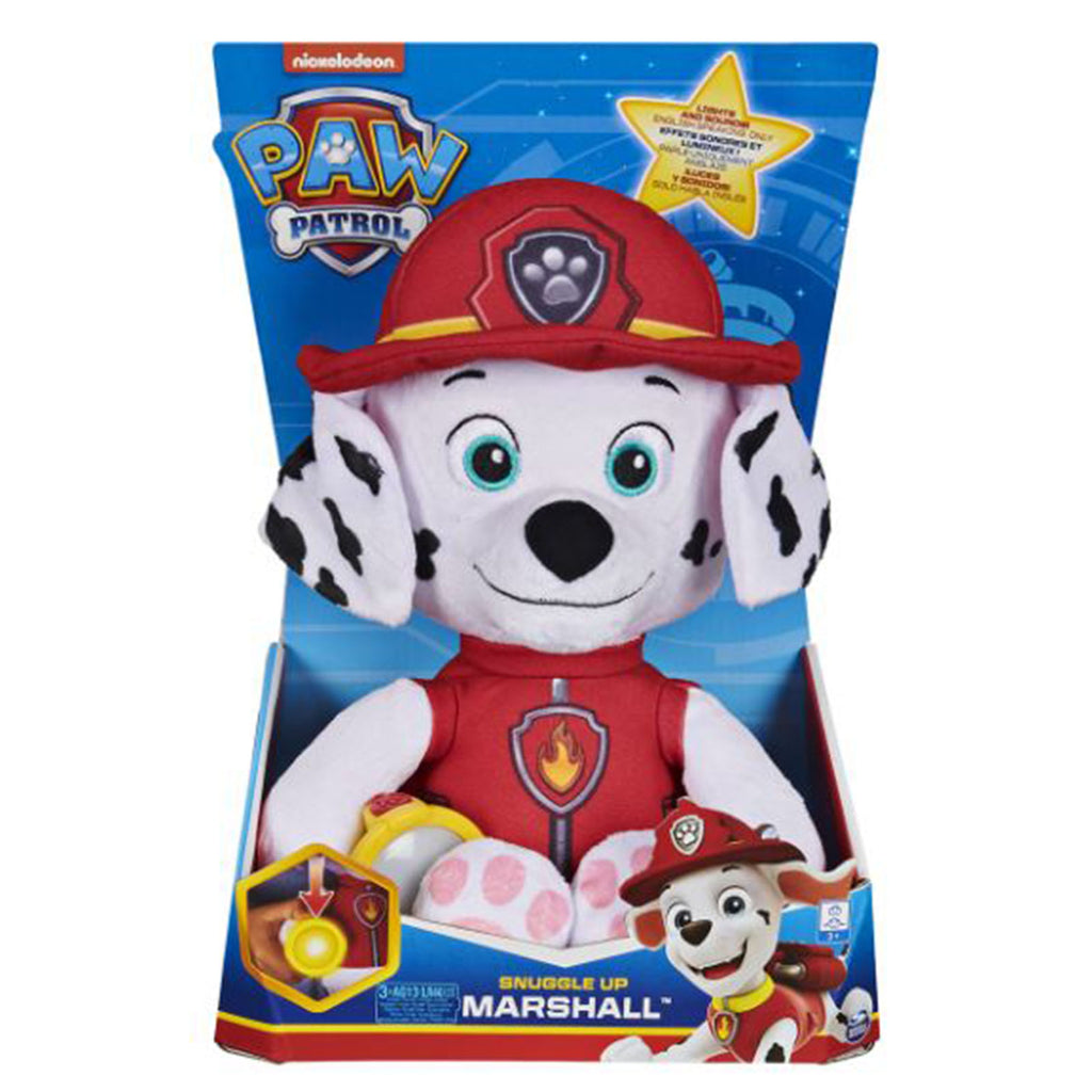 Spin Master PAW Patrol Snuggle Up Pups Marshall 10 Inch Plush Figure - Radar Toys