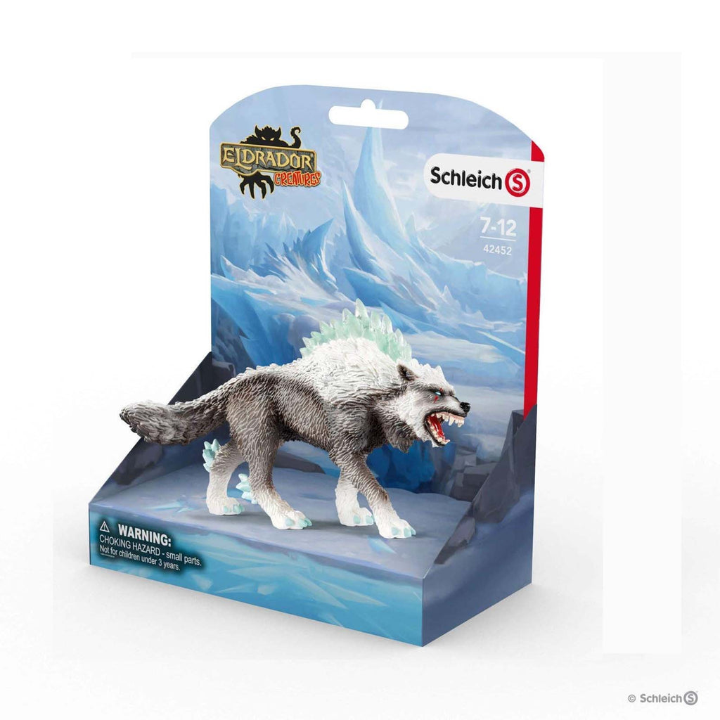 Schleich Eldrador Creatures Snow Wolf Figure Set 42452 - Radar Toys