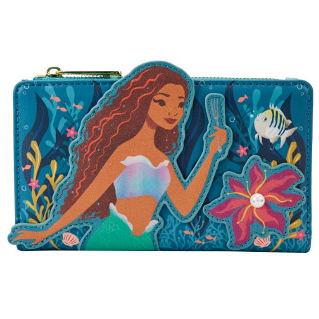 Loungefly Disney Little Mermaid Ariel Live Action Flap Wallet - Radar Toys