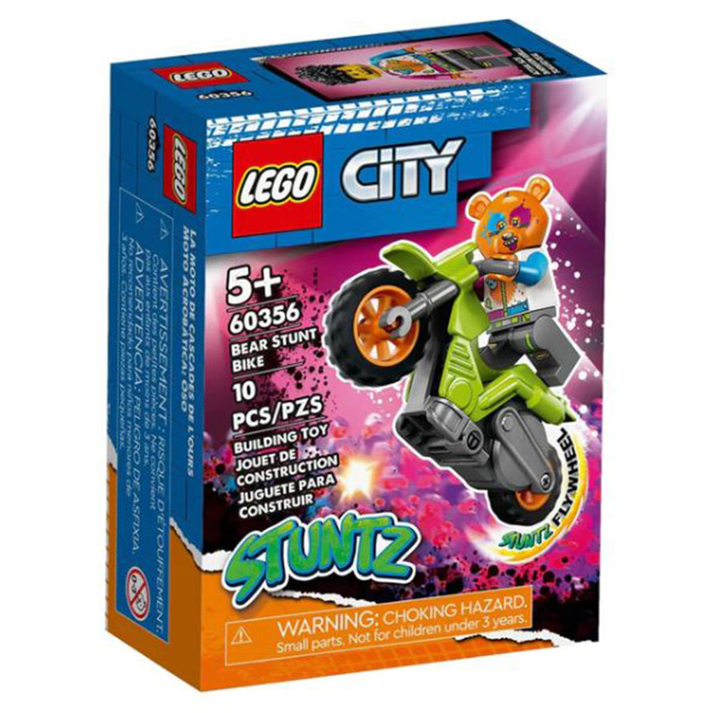 LEGO® City Bear Stunt Bike Building Set 60356