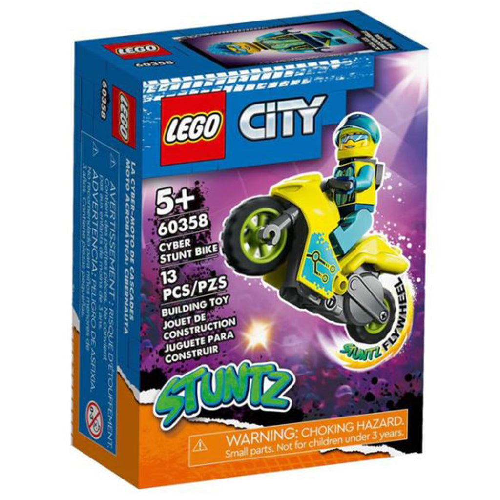 LEGO® City Cyber Stunt Bike Building Set 60358 - Radar Toys